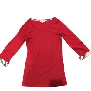 Red Burberry top